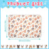 4 Pcs Pet Blanket Dog Puppy Blanket Paw Print Fleece Blanket for Small Medium Pets - Warm Soft Sleep Mat Guinea Pig
