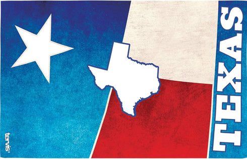Tervis 16oz Texas State Flag Colossal Double Walled Insulated Tumbler Travel Cup - Made in USA, Clear