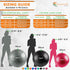 SmarterLife PRO MAX Exercise Ball Yoga, Stability & Balance Trainer for Core Workouts, Fitness, Physical Therapy