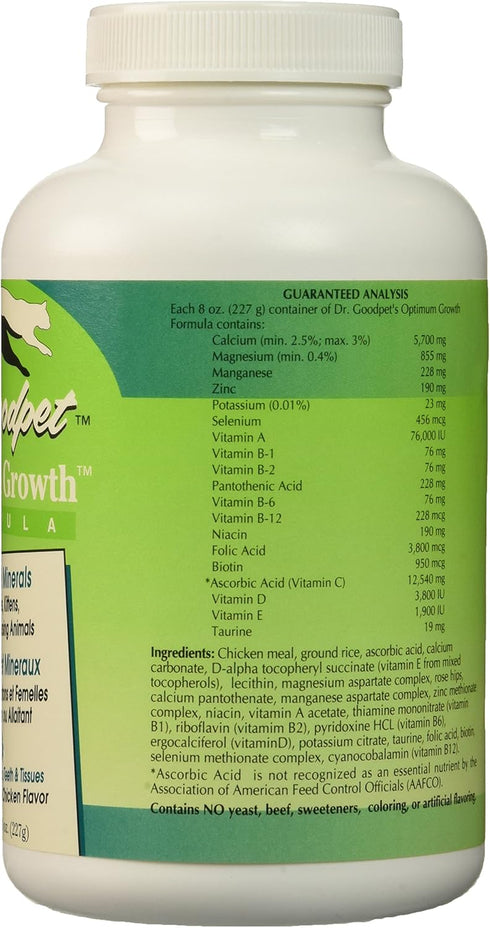 Optimum Growth - All Natural Kitten & Puppy Care Multi-Vitamin/Mineral Powder