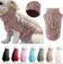 Pet Dog Turtleneck Knitting Sweater Coat - Winter Warmer Thickening Pullover Knitwear for Small Medium Large Dogs (L,