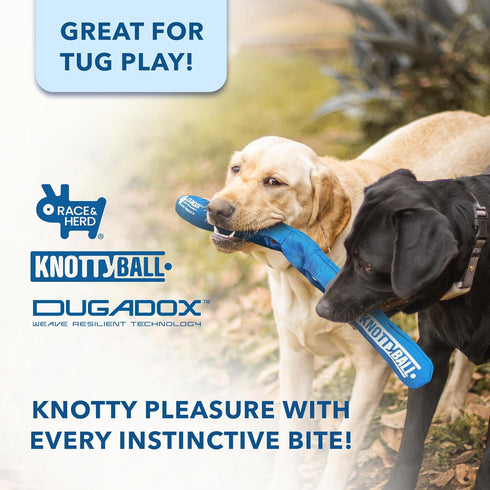 Race&Herd Knotty Ball - Snuffle and Sniffle Toy for Dogs, Boredom Buster Puzzle Toys for Smart Dogs