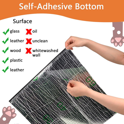 Cat Scratching Mat - 118"x16" Trimmable Carpet Mat, Large Self-Adhesive DIY Replacement Pad
