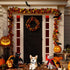 3 Piece Halloween Cat Dog Costume Set - Pet Bat Witch Vampire Cloak, Giant Imitation Spider for Dogs, Cats, Red, S