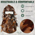Geyoga Camouflage Leafy Face Mask Ghillie Hunting Gear, 3D Full Face Cover, Camo Balaclava