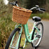 ProSource Wicker Bike Basket, Light Brown, Front Cargo for Women and Men, Fits Most Bikes, Beach Cruiser, Ebike, Road