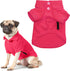 Parisian Pet Dog Polo Shirt, Breathable Cotton, Solid Color Summer Pullover, Pink for Medium Dogs