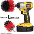 Outdoor Cleaning Supplies - Stiff Bristle Drill Powered Brush Attachments for Garden