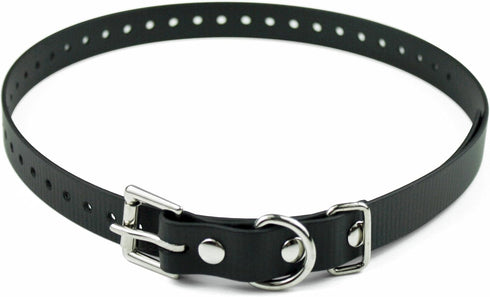 Educator Biothane Dog Collar, Waterproof, Odorproof, Adjustable for Custom Fit, Metal Buckle, 3/4-Inch, Black for