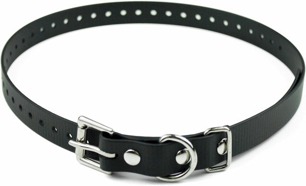 Educator Biothane Dog Collar, Waterproof, Odorproof, Adjustable for Custom Fit, Metal Buckle, 3/4-Inch, Black for