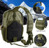Pack Backpack Rover Sling Tactical Shoulder Sling Bag with Bottle Holder Crossbody Chest Bag, Olive