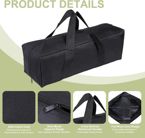 18 6 6 Inch (2 Pack, Camp Chair Replacement Bag, Camping Folding Chair Storage Bag Large Zippered with Handle Strap, x