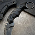 GTK691 Fixed Blade Knife - D2 Steel Blade with Nylon Fiberglass Handle & Kydex Sheath (Black)