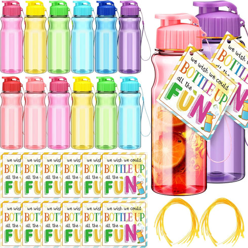 Water Bottles Bulk - 18 oz Portable Sports Water Bottle, Summer Graduation Student Gifts from Teacher (12)