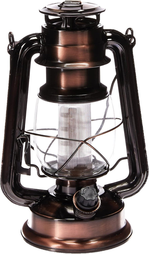 Northpoint 190462 12 LED Vintage Style Outdoor Lighting Lantern for Multi Purpose Use,