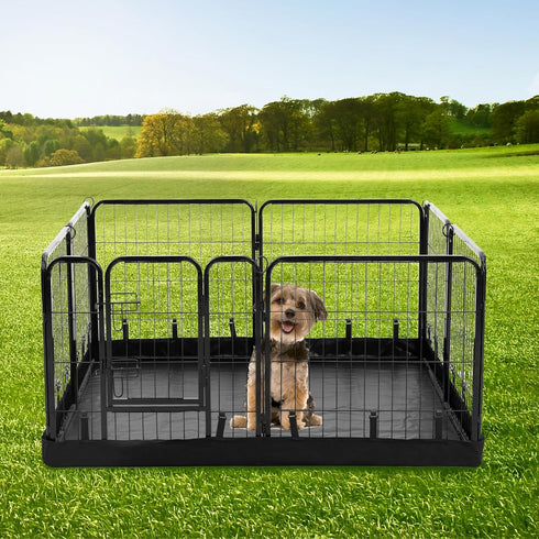 8 24" -48"x48" 600D PJYuCien Rectangle Dog Playpen Bottom Pad - Fits Panels Width Metal Dog Pen Size Oxford Cloth