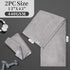 (2PC, 13"x43") 100% Gray Workout Towels for Gym - Cotton, Breathable, Soft & Absorb - Sweat Towel for Men & Women