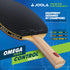 JOOLA Omega Control Tournament Performance Ping Pong Paddle - Table Tennis Racket for Advanced Training with Flared