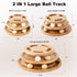 ZOMISIA Cat Ball Track Toy with Puzzle Top, Extra Large Wooden Cat Toys for Indoor Cats with Spinning Balls