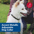 Coastal Pet Accent Metallic Adjustable Dog Collar, Comfortable with Sturdy Metal Buckle, Bright Black Galaxy, 5/8" x