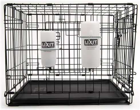 Lixit Wide Mouth Water Bottles for Dogs - 16oz Small Dog, White