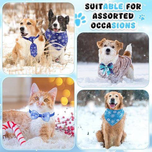 120 Set Summer Reginary Pcs Winter Dog Bandanas Bulk Dog Bows Bow Ties Cat Scarf Colorful Washable Triangle Pet
