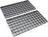 ALEGI Aquarium Plastic Grid Divider Tray, Egg Crate Isolate Board for Fish Tank Bottom (Black 2 Pcs)