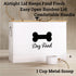15 lb (50 100 lbs Dog Food Container Airtight Cup) Capacity with Metal Scoop - Cute Airtight Dog Food Storage Container