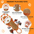 Rope-Infused Squeaky Dog Toys for Large Dogs, Interactive Tug of War Plush Chew Toys for Small, Medium, and Big Dogs
