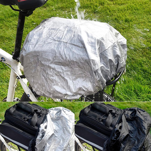 Multi-Function Bike Rear Rack Bag, Detachable Cycling Luggage Bag with Rain Cover (27L)