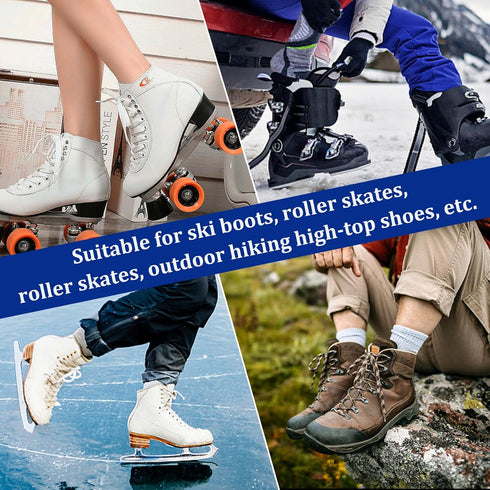 Self-Adhesive J-Bar Boot Fitting Pads & Ski Boot Fitting Foam Ankle Wrap Pads for Relieve Ankle Pressure