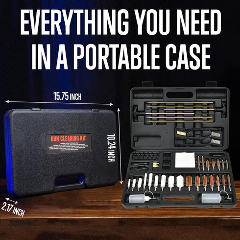 GLORYFIRE Universal Gun Cleaning Kit for All Guns, Gun Brushes, Elite Brass Rods, Hunting Gear Accessories