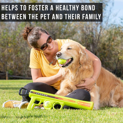 Hyper Pet K9 Kannon Dog Ball Thrower, All Breeds Up To 60 Pounds, Includes 2.5 Inch Tennis Ball