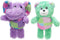 Pet Factory Logical Pet Patchwork Squeaky Plush Dog Toy, Randomly Selected - Bear or Elephant