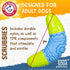 Arm & Hammer for Pets Boomerang Chew Toy, Durable Baking Soda Infused Teething Toy for Adult Dogs, Interactive
