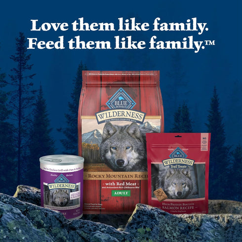 12.5-oz. (12 Count) Blue Buffalo Wilderness Wolf Creek Stew Wet Dog Food, High-Protein & Grain-Free, Made with Natural