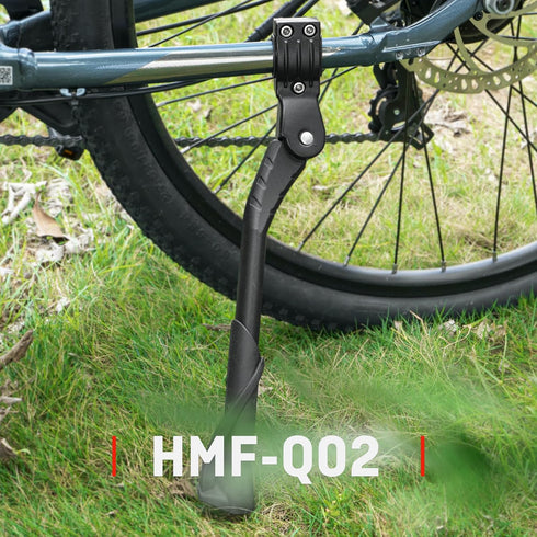 HENMI Adjustable Bike Kickstand for Adult Bikes, Non-Slip Sole Aluminum Alloy for 26"-29" Mountain Trek Bikes