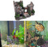 Aquarium Resin Castle Decoration, Stone Cave Hide House for Betta, Shrimp, Turtle Accessories