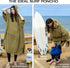 100% Pomo Surf Poncho, Towel Poncho Made of Cotton, Unisex Changing Towel and One-Size Fits All Adult Changing Poncho.