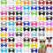 240 Pcs Dog Bow Ties with Adjustable Collar, 20 Colors for Small Medium Pets, Grooming Bowties for Gifts