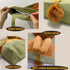 Lion-Shaped Show Head Pet Canvas Shoulder Bag, Pet Out Bag (Light Green-Large)