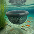 Bingche 4pcs Hammock Aquarium Safe Resting Betta Cave Fish to Swim-Through Rest Floating Shrimp Plastic Lounge(Blue)
