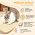 2-in-1 (2PCS, 16x12in) Rabbit Toys & Bunny Mat, Natural Sisal Nesting Pad Scratching Pad for Indoor Cage, Bedding Mat