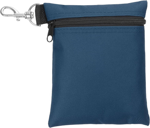 PATIKIL Golf Tee Pouch, Zipper Golf Ball Bag with Metal Lobster Claw Clip for Valuables Holder, Men Women