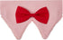 Blueberry Pet Modern Pink Plaid Adjustable Dog Bandana Collar with Bow Tie, Medium, Neck 14.5"-20"