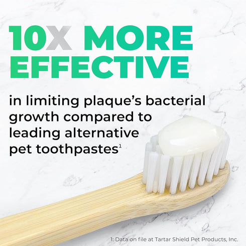 3 Oz. Tartar Shield Pro Care Natural Enzymatic Pet Toothpaste Kit Protects Against Plaque & Tartar - Freshens Breath