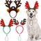 Aneco 3 Pack Christmas Reindeer Dog Headband, Puppy Xmas Antlers Holiday Pet Costume Accessory