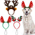 Aneco 3 Pack Christmas Reindeer Dog Headband, Puppy Xmas Antlers Holiday Pet Costume Accessory