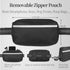 iYoShop Hands Free Dog Leash with Zipper Pouch, Dual Padded Handles for Walking, Jogging, Running (Medium, Black)