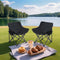 2 Pack Folding Camping Chairs: Portable Outdoor Seating for Couples & Adults